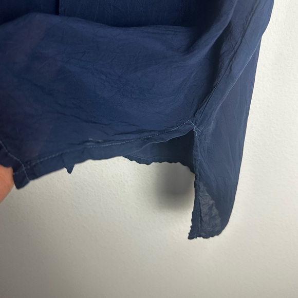 Johnny Was Embroidered Georgette Poncho Tunic Blouse Size S - Picture 4 of 6